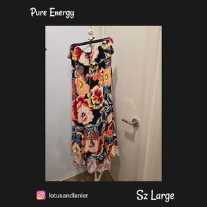 Pure Energy Floral High-Low Dress - Multicolor